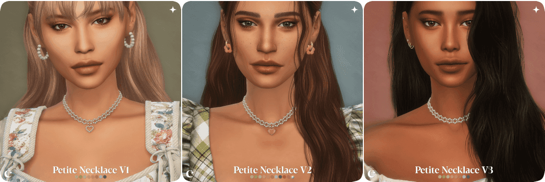 Галерея мода Ожерелья Petite Necklace Set #1